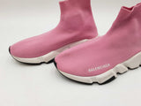 Balenciaga Speed Sock Sneakers In Pink Technical Knit Size 7 Women's Fw0826ctdu