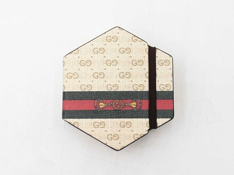 Gucci Gg Supreme Web & Horsebit Hexagon Sticky Notes Fw0825wrxdu
