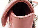Gucci Marmont Medium Shoulder Bag In Pink Matelassé Chevron Leather Fw0925przdu