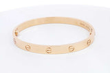 Cartier 18k Yellow Gold Love Bracelet Size 18 34.3 Grams Eb0924wexzsa