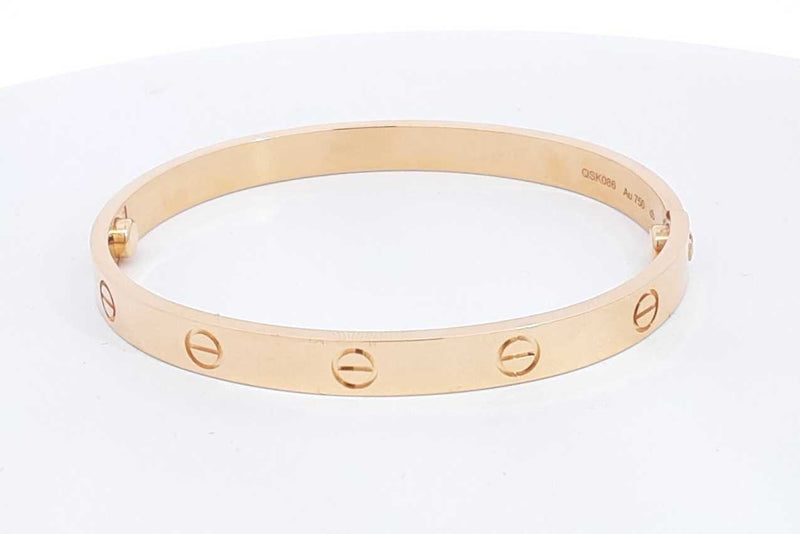 Cartier 18k Yellow Gold Love Bracelet Size 18 34.3 Grams Eb0924wexzsa