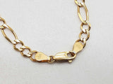 10k Yellow Gold 15.0g Figaro Chain 24 In Do0125prxde