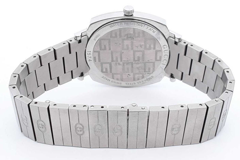 Gucci Stainless Steel 35mm Grip Quartz Watch Eb1224prxdu