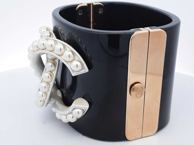 Chanel Faux Pearl Cuff Bracelet  Eb0924wxzdu