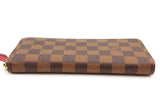 Louis Vuitton Damier Ebene Clemence Zip Around Wallet Eb0526oxzde