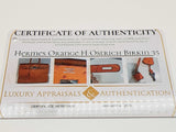 Hermes Birkin 35 Tangerine Orange Ostrich Palladium Handbag Do0126lirxzde