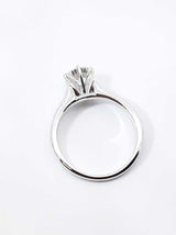 1.02 Cttw Diamond & 14k White Gold Solitaire Engagement Ring 3.9 Grams Size 7.25 Fw0726lcexdu