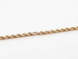 14k Yellow Gold Rope Chain Necklace 1.7 Grams 18 Inch Fw0826llzdu