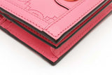 Gucci Gg Matelasse Pink Leather Wallet Eb0726lorsa