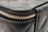 Chanel Quilted Caviar Vanity Case Crossbody Bag Eb0926orxzde