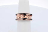 Bvlgari 18k Rose Gold B.zero1 Studded Ring 10.6 Grams Size 51 Eb0726lexzde