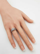 0.56 Cttw Diamond & 10k White Gold Engagement Ring 3.6 Grams Size 5.25 Fw0526ozxdu