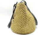 Michael Kors Woven Rafia Santorini Large Tote Yellow Aa1026wzsa