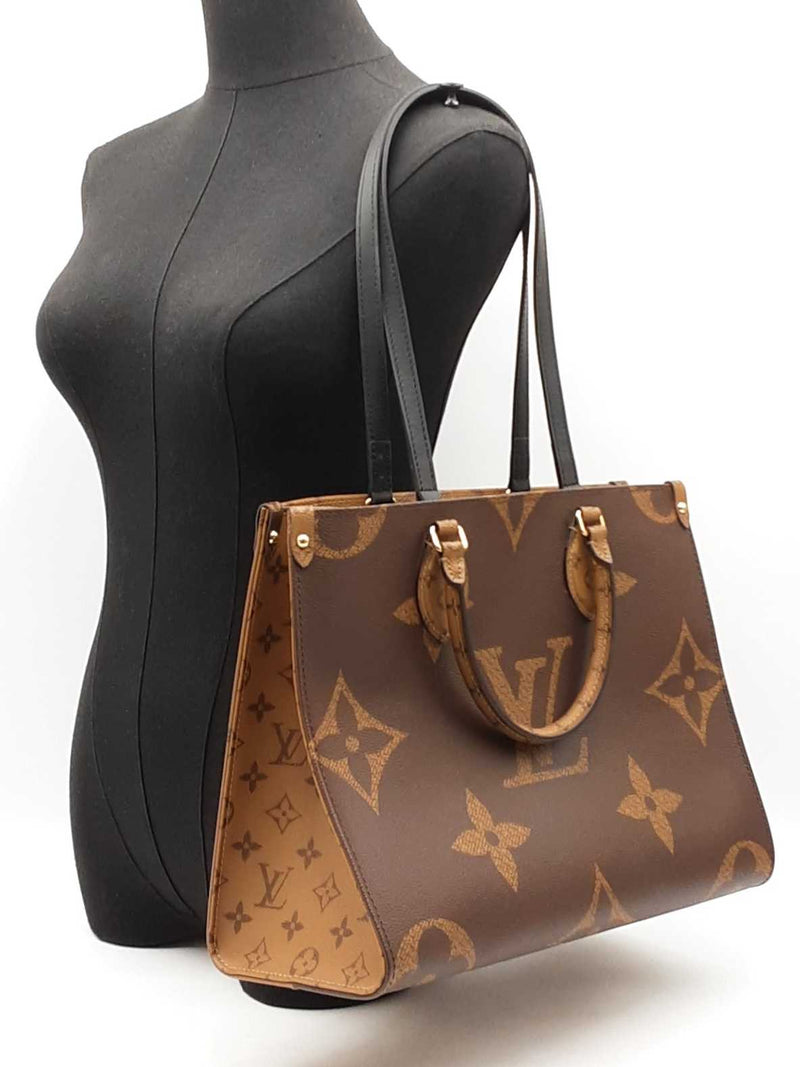 Louis Vuitton Onthego Bicolor Monogram Giant Coated Canvas Tote Bag Fw0925szxdu