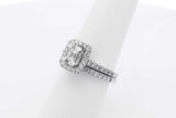 1.87cttw Diamond Wedding Set In 14k White Gold 4.6 Grams Size 6.5 Eb0925lixzsa