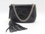 Gucci Small Soho Disco Bag In Black Vernice Naplack Fw0426prxdu