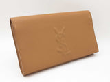 Yves Saint Laurent Belle De Jour Clutch In Tan Leather Fw0926orxdu