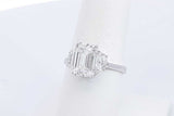 3.6ctw Lab Grown Diamond Ring In 14k White Gold 2.9 Grams Size 7 Eb0425erxsa