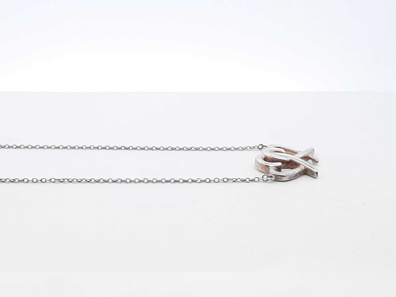 Tiffany & Co. Paloma Picasso Loving Hearts Silver Necklace 18 Inch Fw0725rzdu