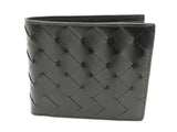 Bottega Veneta Intrecciato Black Leather Bifold Wallet Sd0626ollde