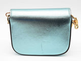 Gucci Light Blue Metallic Calfskin Super Mini Horsebit 1955 Shoulder Bag Sd0726przde