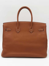 Hermes Birkin 35 Brown Leather Gold Hardware Eb0126llxxzdu