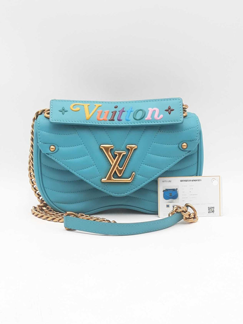 Louis Vuitton Malibu Green Calfskin Nu Wave Chain Shoulder Bag Sd0325exzsa
