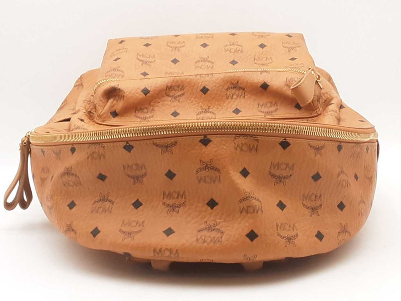 Mcm Stark Monogram Large Beige Backpack Aa0725orzsa
