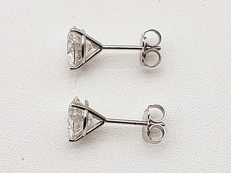 2.00 Cttw Lab Grown Diamonds 14k White Gold 1.1g Stud Earrings Do0723srxde