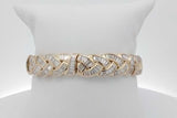8.4cttw Diamond Bracelet In 14k Yellow Gold 34.6 Grams Eb1026wrxzsa