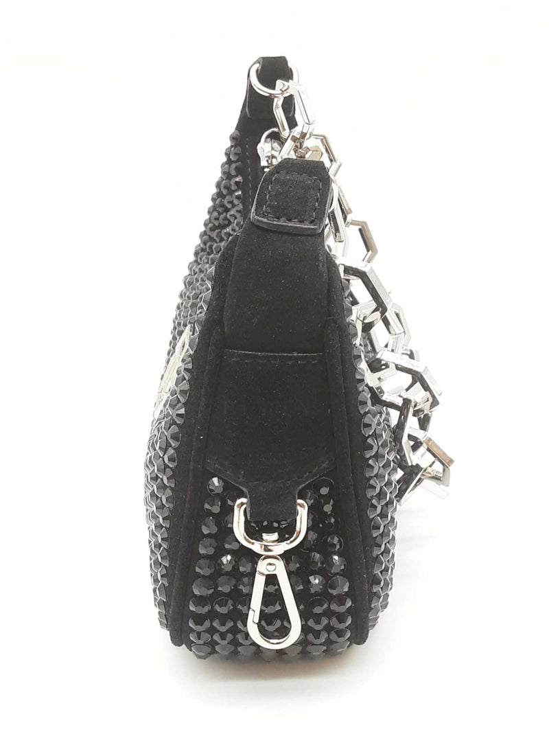 Philipp Plein Crystals Black Shoulder Bag Sd0725czxde