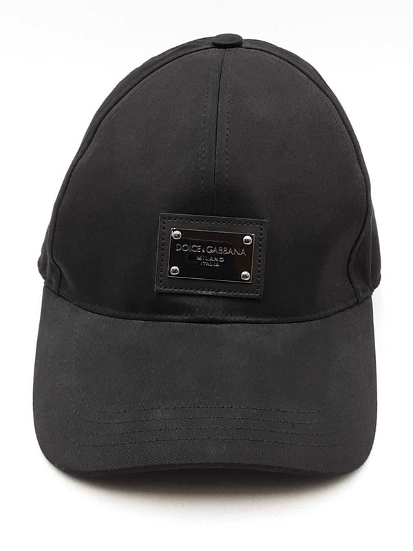 Dolce & Gabbana Black Baseball Cap With Branded Tag Size 58 Eb1025lxzdu