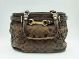 Coach Hampton Signature Carryall Brown Jacquard Satchel Fw1124lrsa