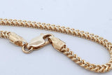 10k Yellow Gold Franco Chain Necklace 5.6 Grams 22 Inch Eb0626ooxde