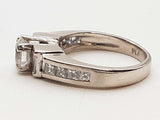 0.90 Cttw Diamonds 0.90 Platinum 8.9g Ring Size 5.25 Do0425icrde