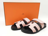 Hermes Chypre Pink Sandals Size 10 Sd0926rzxde
