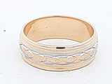 14k Yellow Gold 3.2 Grams Wedding Band Size 5 Aalczsa