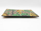 Gucci Bengal Tiger Wristlet Pouch In Gg Supreme Coated Canvas Fw0126oxzdu
