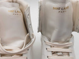 Saint Laurent Paris White Leather Sl/01h High Top Sneakers Size 40 Eb0925lwxde