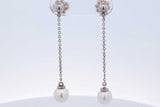 Tiffany & Co. Pearl Drop Stud Earrings In Sterling Silver 1.7 Grams Eb0226lxzde