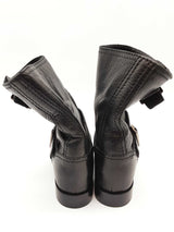 Prada Black Leather Boots Size Eu 38 Do0925oxzde