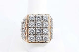 Approx. 9.6ctw Diamond Ring In 14k Yellow Gold 21.4 Grams Size 9 Eb0824cxxzdu