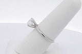 1.0ctw Lab Grown Diamond Solitaire Ring 14k White Gold 2.2g Size 7 Eb1225pocsa