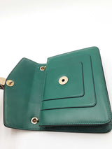 Bvlgari Serpenti Forever Green Leather Crossbody Bag Eb0826wxzdu