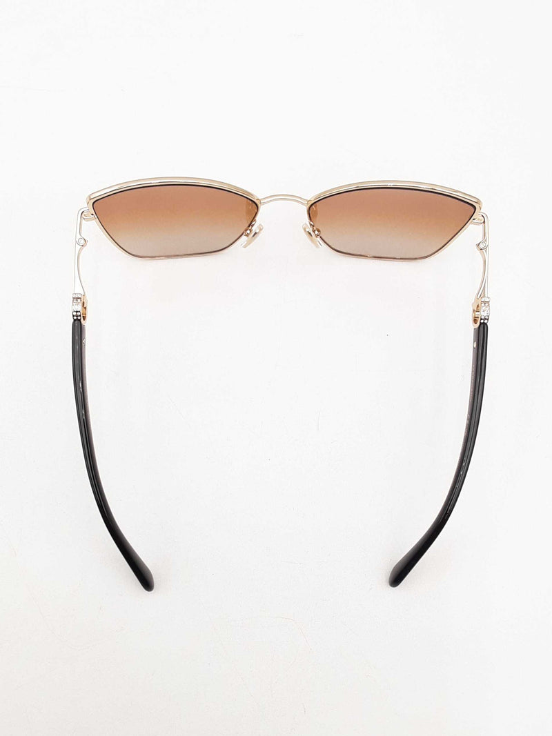 Salvatore Ferragamo Gancini Gold-tone Sunglasses Fw1224crsa