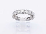 4.25 Cttw Lab-grown Diamond & 14k White Gold Ring 4.9 Grams Size 6 Fw0425orrdu