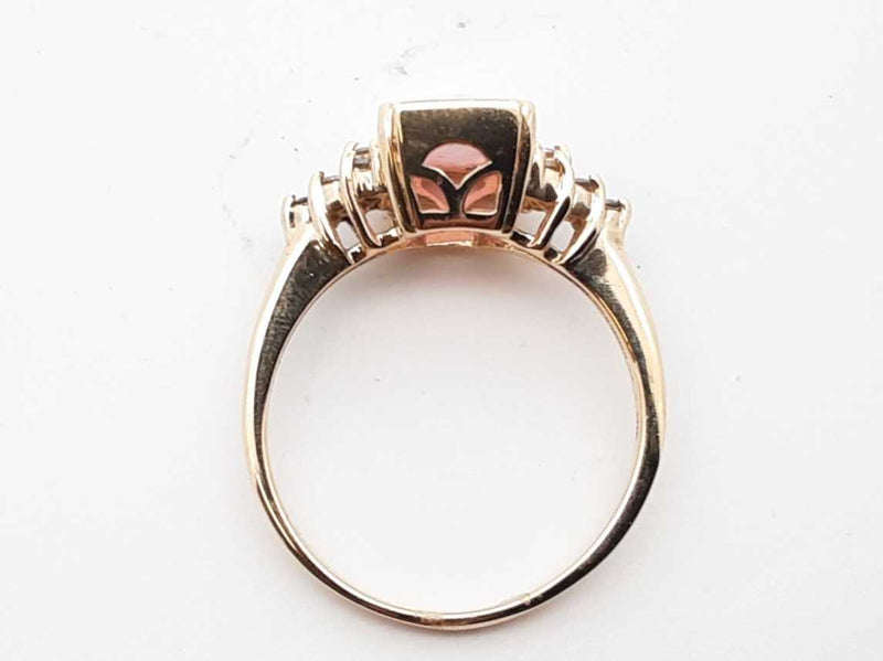 .12cttw Diamond & Synthetic Opal 14k Yellow Gold Solitaire Ring 8.25 Lh1025lcrde