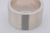 Gucci 925 Sterling Silver Trademark Band Ring 14 Grams Gucci Size 14 Eb0426exsa