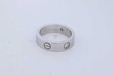 Cartier 18k White Gold Diamond Love Ring 3.6 Grams Size 56 Eb1026oxxzde
