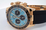 Rolex Daytona Cosmograph Turquoise Dial 18k Gold 40mm Watch Eb0526rxzzzsa